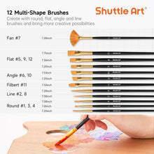 Load image into Gallery viewer, Vibrant 80 Colors Acrylic Paints for Kids &amp; Adults with 12 Brushes - Waterproof
