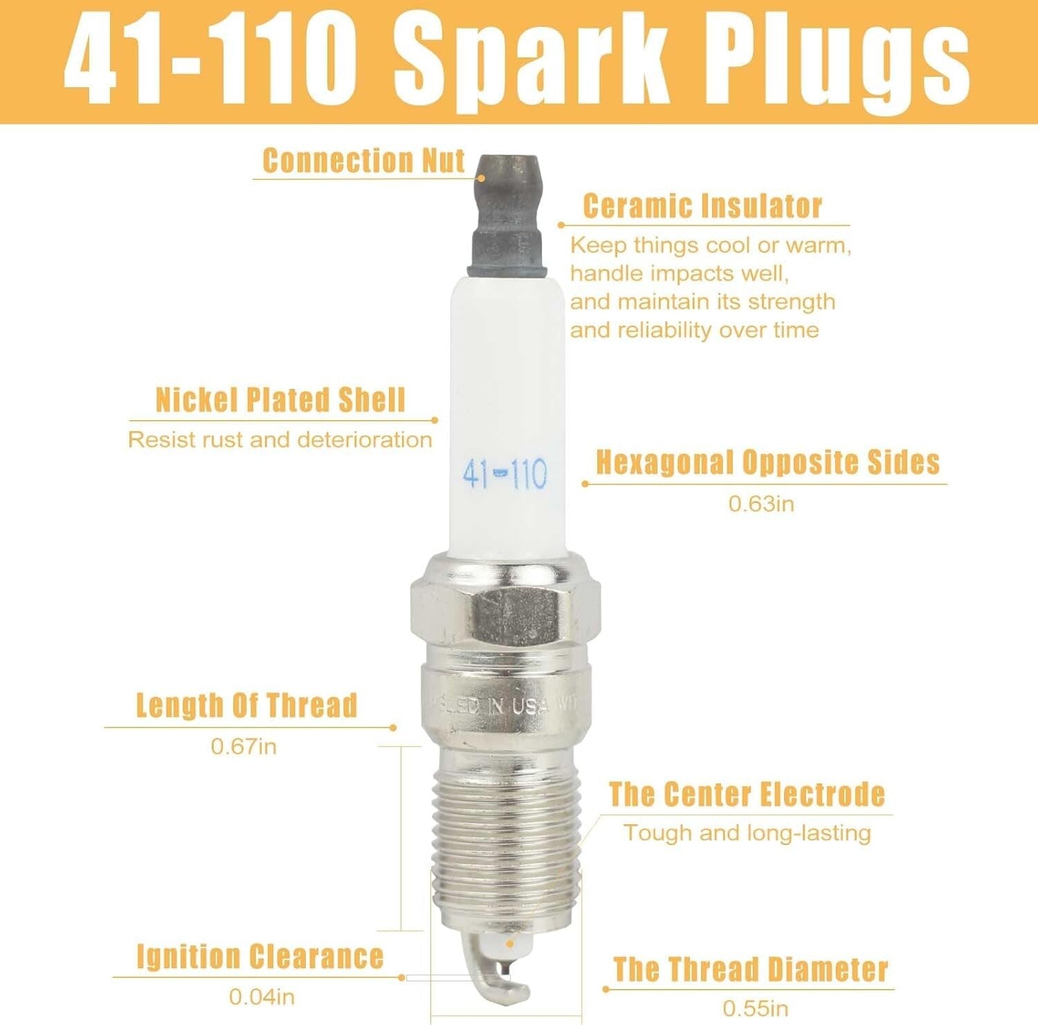 High-Performance Iridium Spark Plugs & Wires for Chevy LS V8 Trucks - Pack of 8