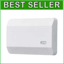 Load image into Gallery viewer, Classic White Textured Wired Doorbell with Unique Chime Tones for Two Doors