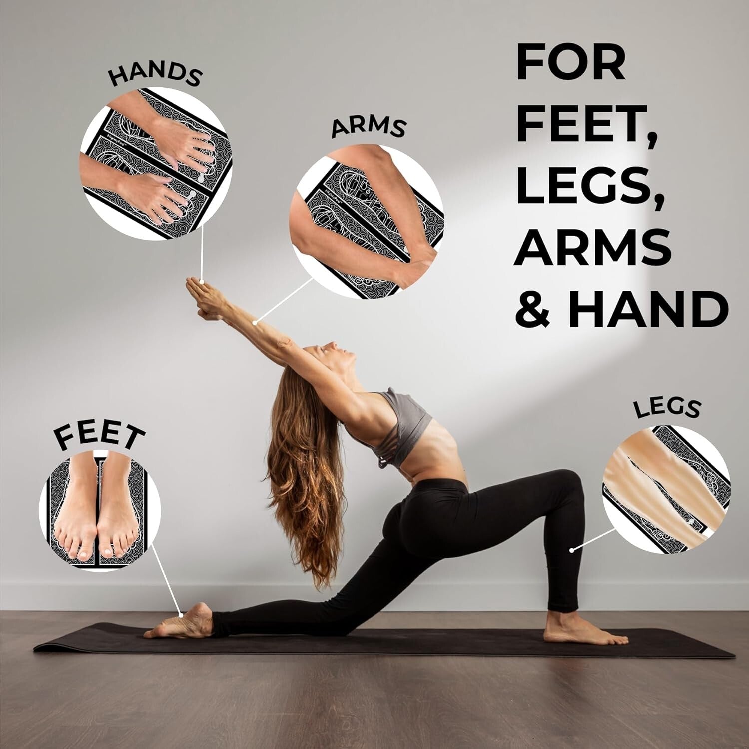 Battery-Powered Foot Massager for Effective Pain Relief and Circulation Boost