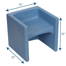 Load image into Gallery viewer, Versatile 3-in-1 Kids Sky Blue Chair: Safe, Easy-Clean Classroom Furniture