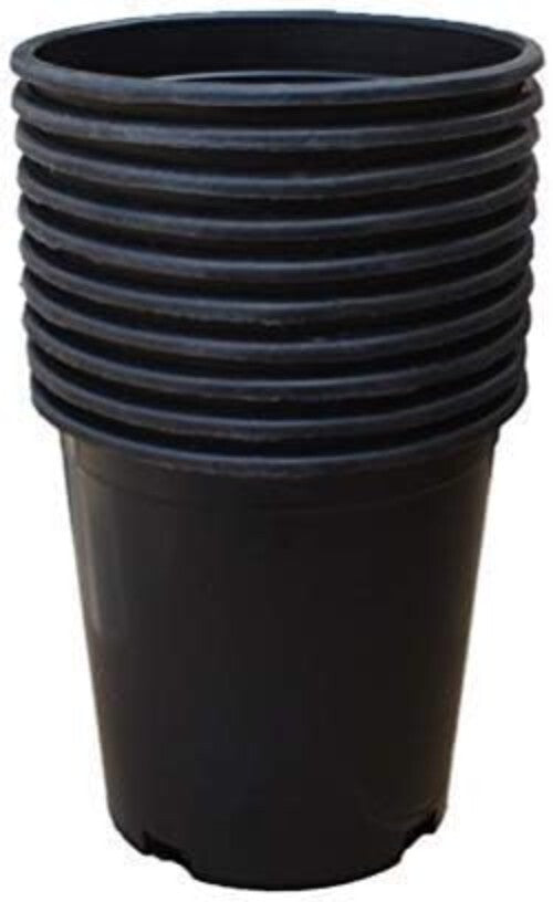 15 Gal HDPE Nursery Pots with Drainage Holes - Ideal for Hydroponics & Soil