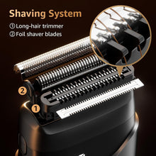 Load image into Gallery viewer, Men's Travel-Friendly Electric Foil Shaver with Smart Sensing Technology