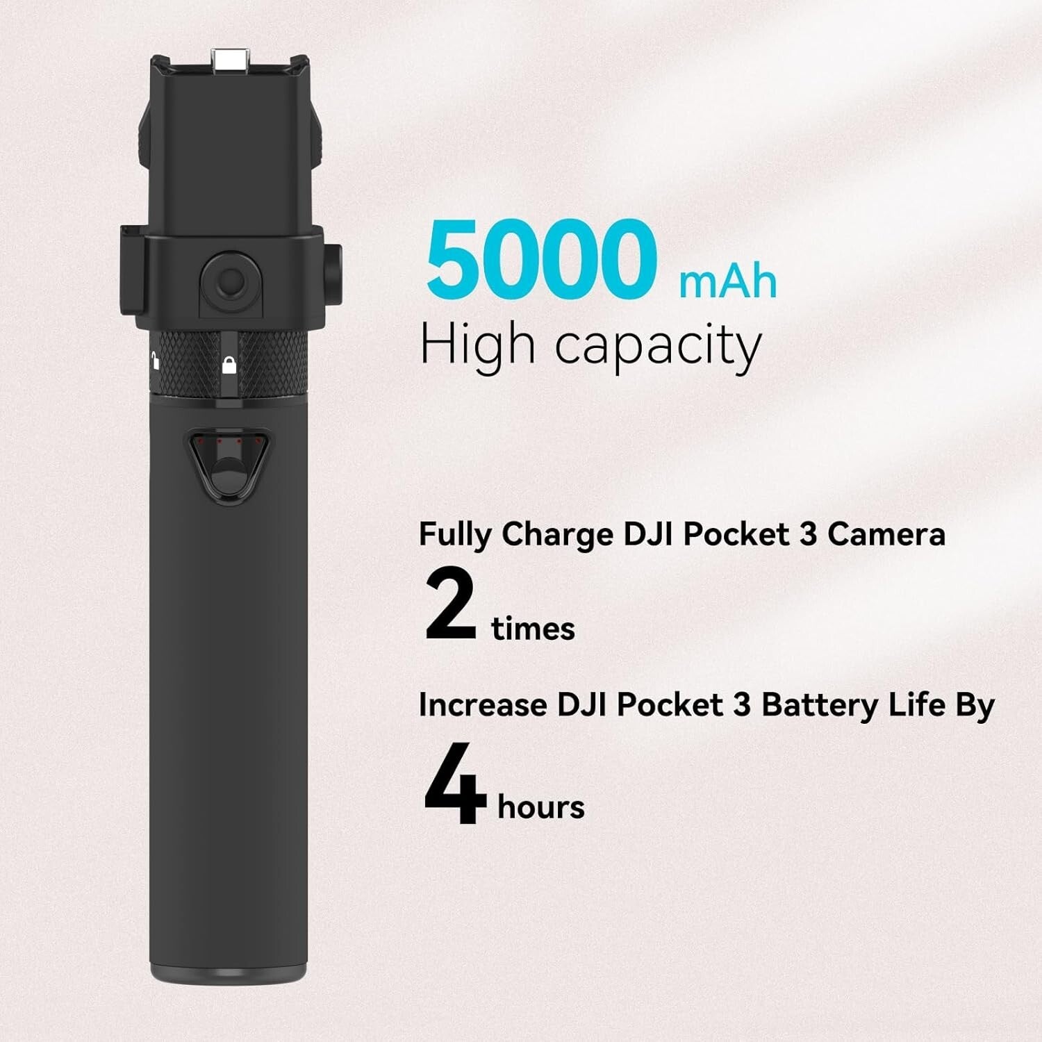 Complete Charging Kit for DJI Osmo Pocket 3 - Power Bank and Phone Holder Set