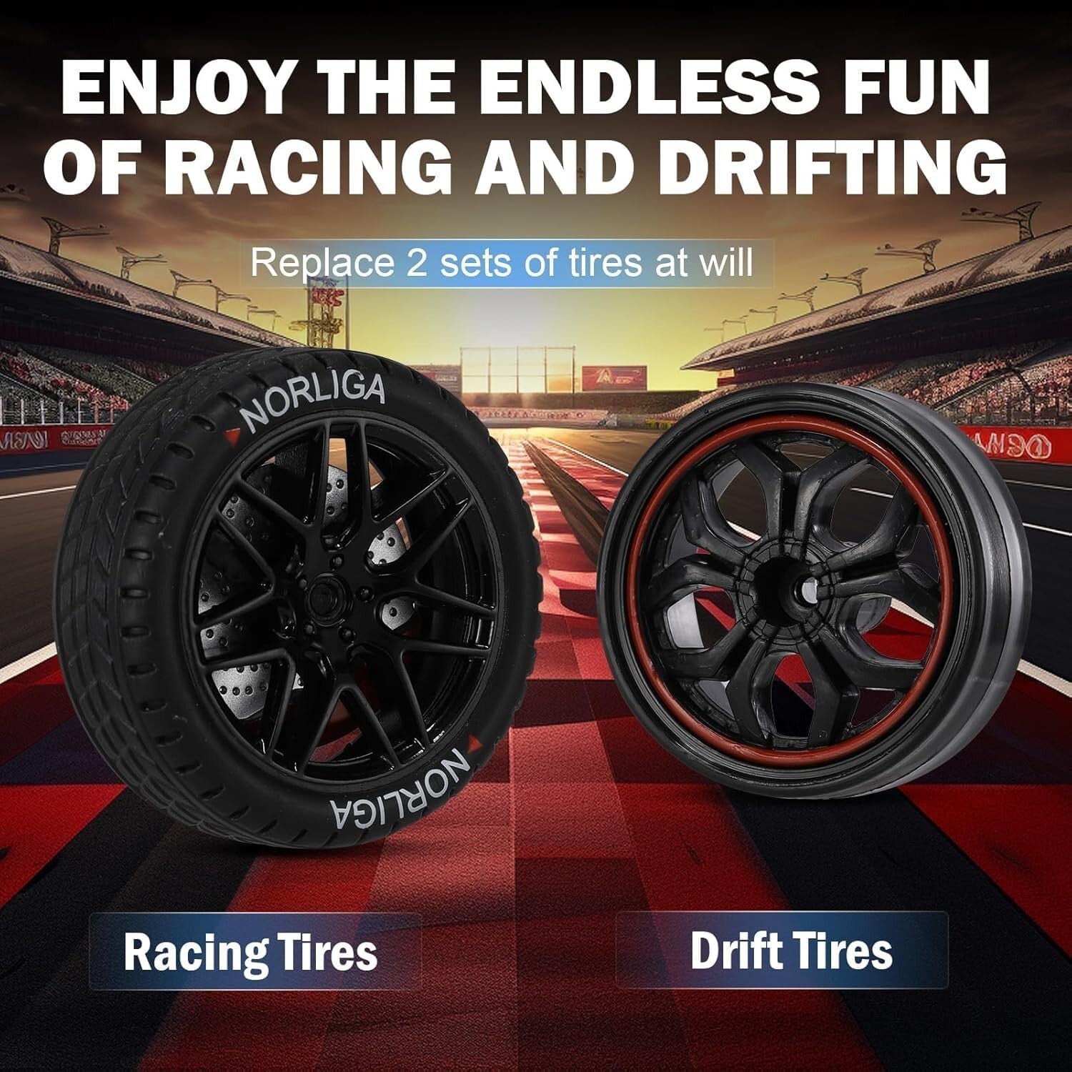 Exciting 4WD Remote Control Drift Car - 28KM/H with Multi-Functional Controller