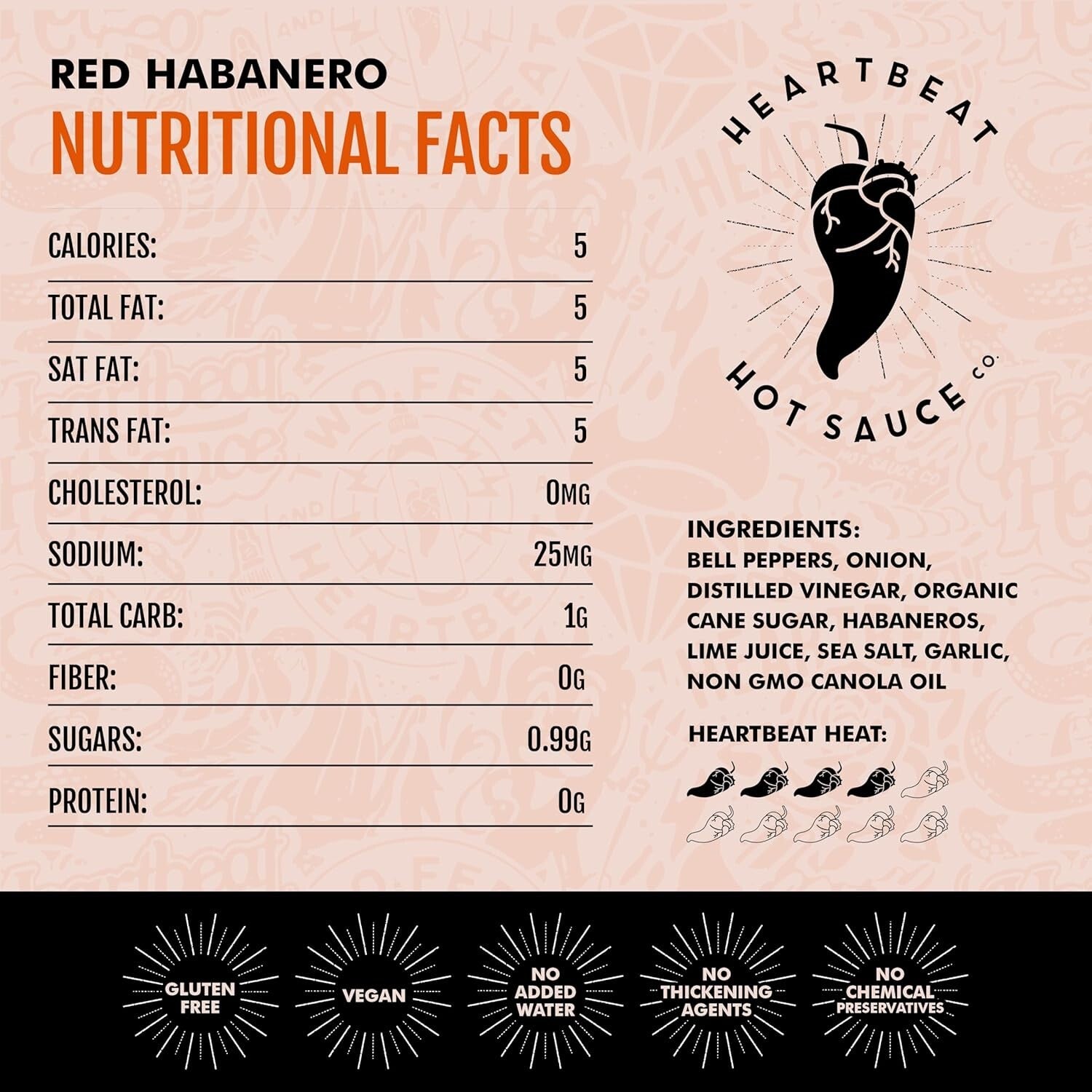 Versatile Red Habanero Hot Sauce: 6 oz Bottles, Ideal for Savory & Sweet Meals