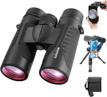 Load image into Gallery viewer, Versatile 12x42 Binoculars with Phone Adapter - Ideal for Travel &amp; Sports