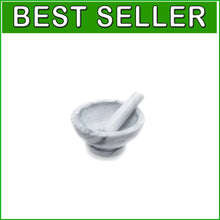 Load image into Gallery viewer, Rough Interior Large Marble Mortar and Pestle - Superior Grinding Experience
