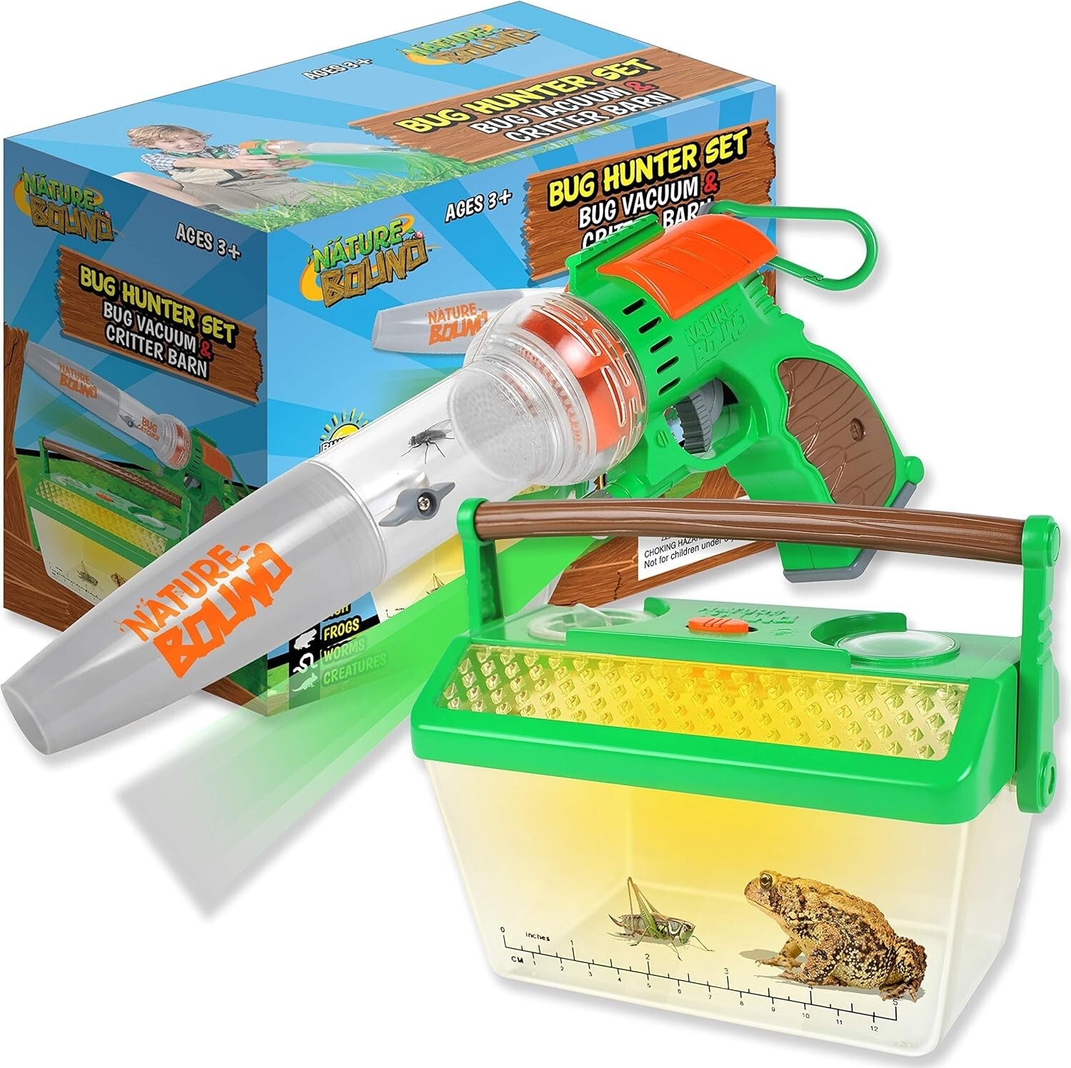 Eco-Friendly Bug Catcher Vacuum with LED Light - Complete Kids Exploration Kit
