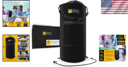 Rugged 7.05 Gallon Boat Trash Can - Heavy-Duty Design for Outdoor Adventures