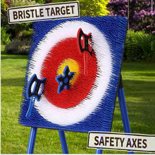 Load image into Gallery viewer, Ultimate Axe Throwing Game Set - 8 Foam Axes &amp; Adjustable Bristle Target