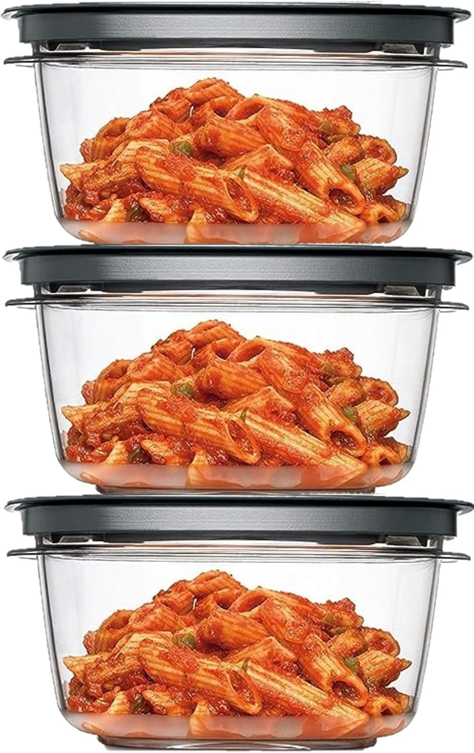 Rubbermaid Premier 5-Cup BPA-Free Food Storage Set - 3 Stackable Containers