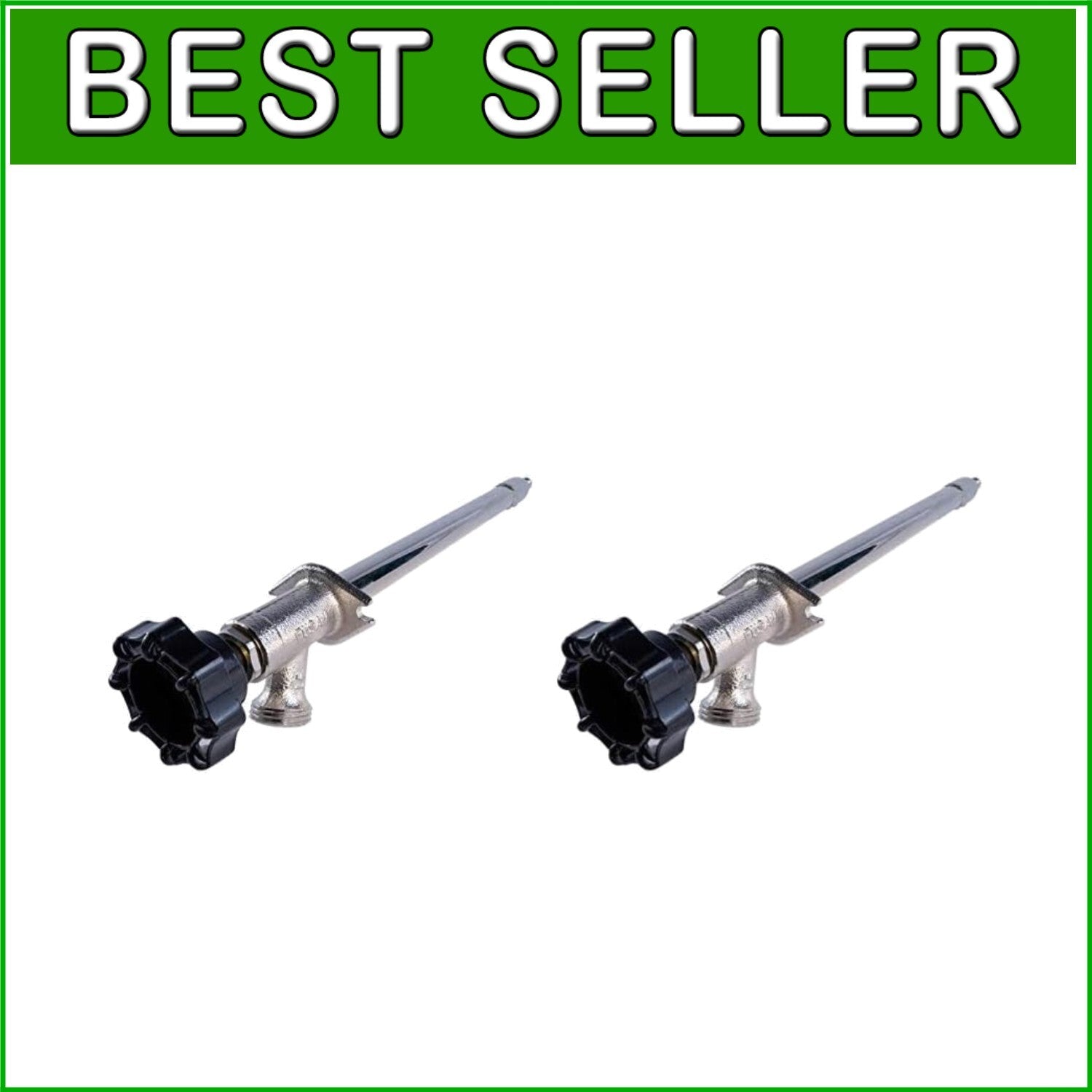 Frost-Free Sillcock Pipe 1/2 Inch PEX & 3/4 Inch Hose Bib - Brass Chrome Finish