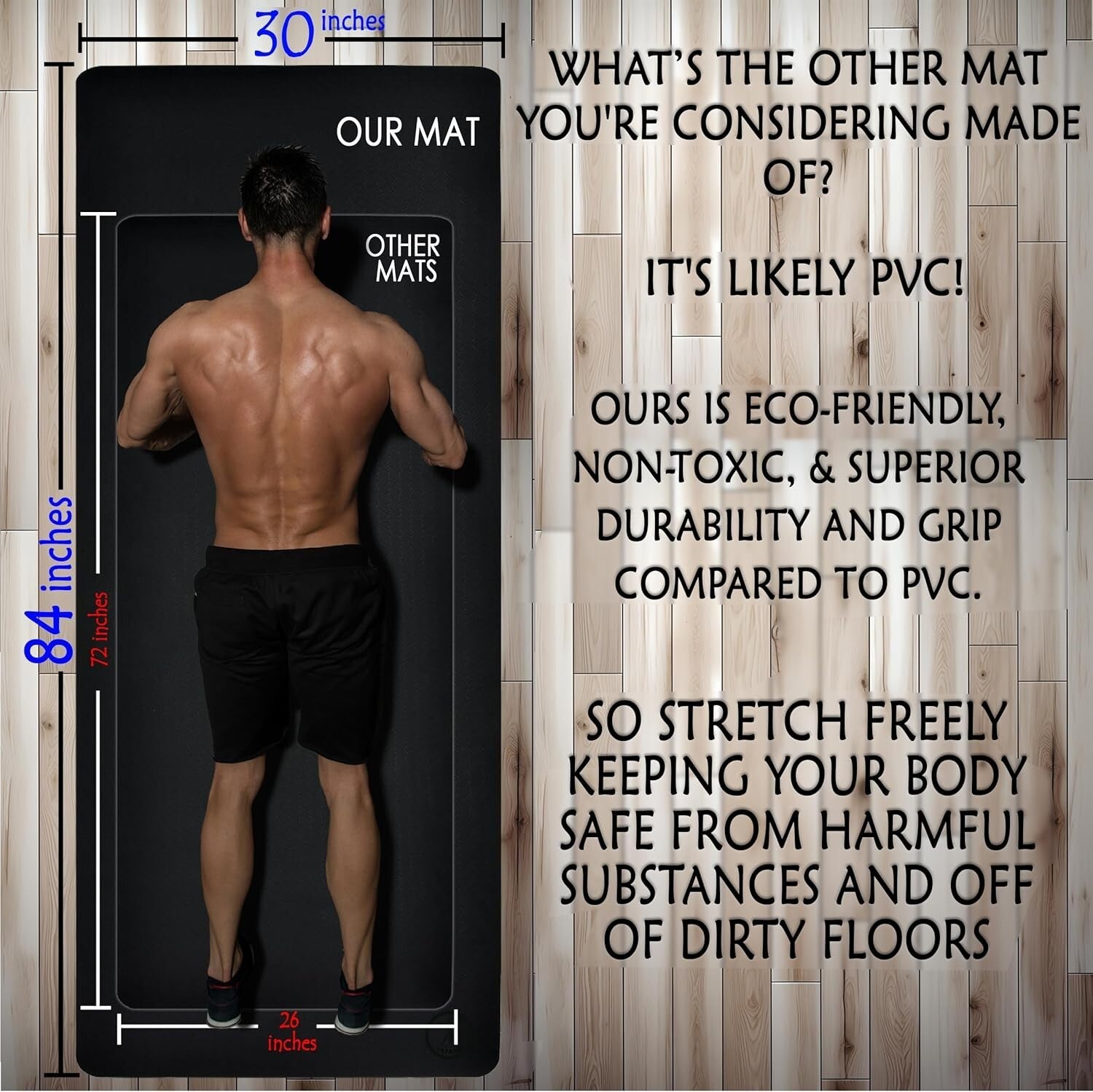 10mm Extra Thick XL Yoga Mat - Ultimate Comfort for Unrestricted Practice