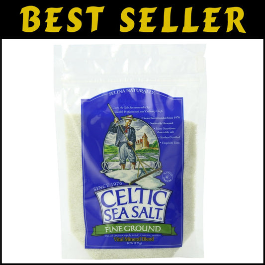 Versatile Fine Ground Sea Salt - 48 oz. of Authentic Taste, 6 Resealable Bags