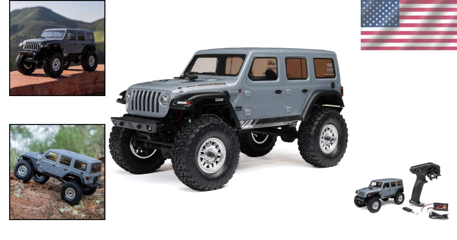 2019 Jeep Wrangler JLU CRC 1/24 Scale RC Truck - 4WD RTR with Battery & Charger