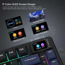 Load image into Gallery viewer, Womier S-K80 - Premium RGB Mechanical Keyboard with Visual Multimedia Screen