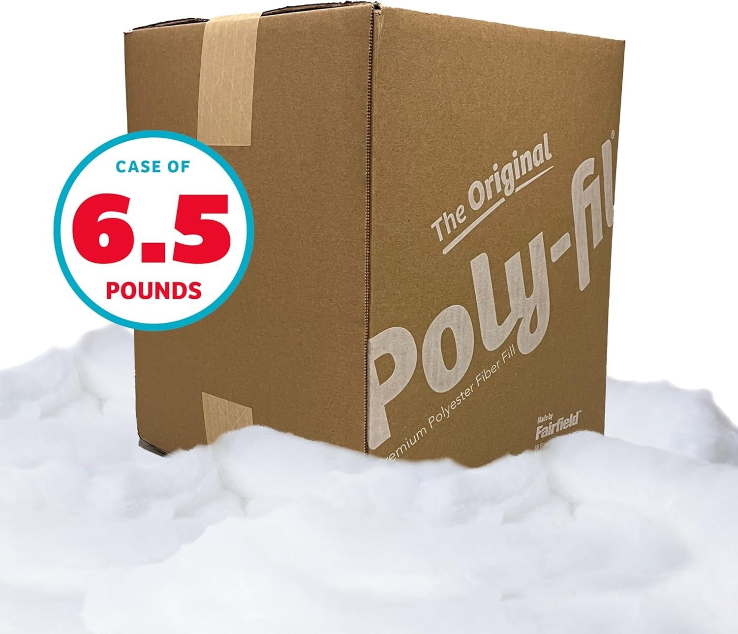 Soft and Resilient Polyester Fiber Fill - Ideal Stuffing for Crafts & Pillows