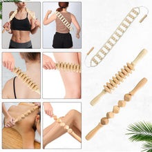 Load image into Gallery viewer, 10-Piece Wooden Massage Roller Kit for Ultimate Muscle Relief &amp; Relaxation