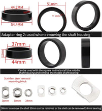 Load image into Gallery viewer, Versatile Bottom Bracket Removal Tool Kit - 6 Adapters for Easy Bike Maintenance