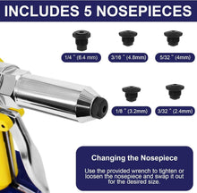 Load image into Gallery viewer, Efficient Pneumatic Riveting Gun with Quick Release Valve &amp; Steel Teeth Design