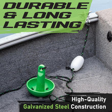 Load image into Gallery viewer, Compact 8-Lb Mushroom Anchor with Snap Hook &amp; 25 Ft Rope - Perfect for Kayaking