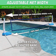 Load image into Gallery viewer, Fast Setup Splash Net PRO Pool Volleyball Net with Pump &amp; Water Volleyballs