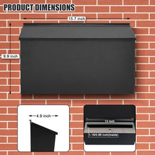 Load image into Gallery viewer, Contemporary Lockable Mail Drop Box for Outside - Large and Durable Design