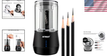 Load image into Gallery viewer, 3-Point Rechargeable Pencil Sharpener for Charcoal &amp; Colored Pencils – Auto Stop