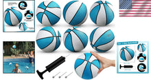 Load image into Gallery viewer, 7-Inch Waterproof Blue Rubber Basketballs - Ideal for Pool &amp; Lake Parties