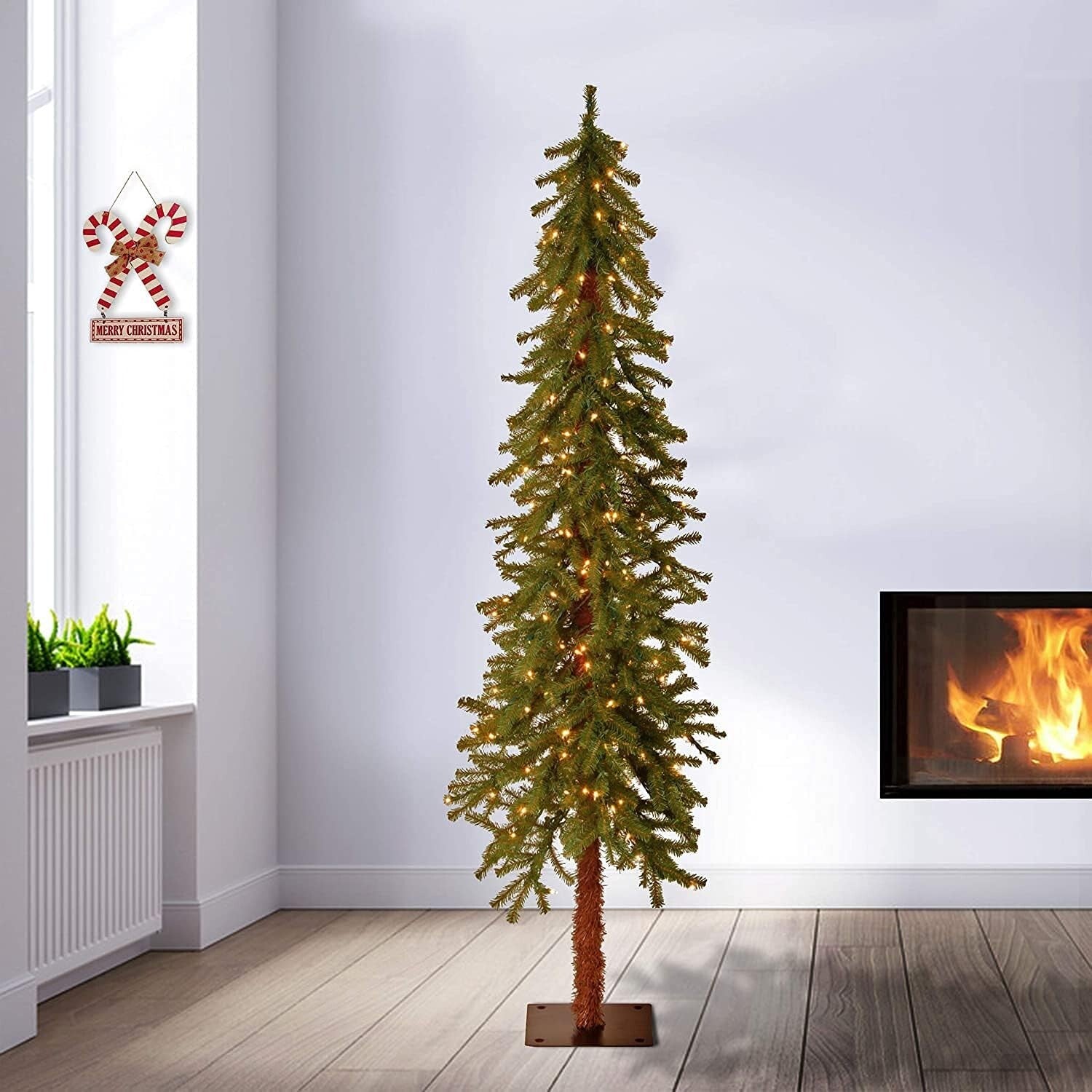 Full Bodied 6ft Artificial Christmas Tree with Realistic Branches and Lights