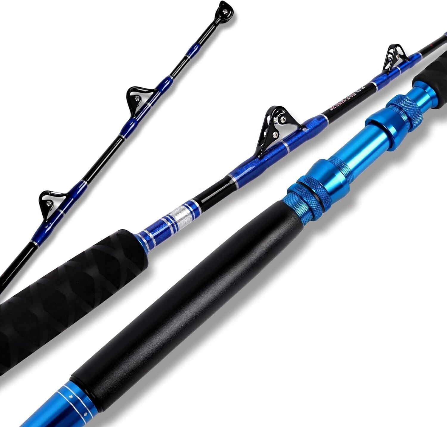 Versatile 5'6'' Offshore Fishing Rod with Roller Guides for Tuna and Marlin