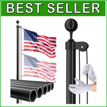 Load image into Gallery viewer, Space-Saving 20 FT Heavy Duty Flag Pole - Includes American Flag &amp; Accessories
