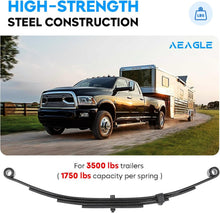 Load image into Gallery viewer, Premium 4 Leaf Double Eye Spring - 1750lb Capacity for 3500lb Trailers (2 PCS)