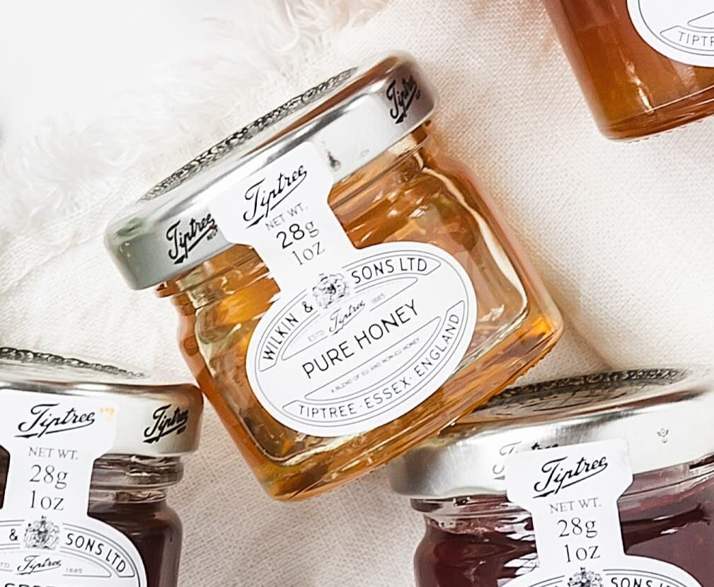 Artisanal Honey Minis - Pure Clear 1 Ounce Jars, Set of 72 for Delicate Palates