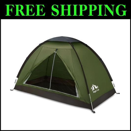 Compact 1-Person Camping Tent with Heavy Rainproof Design - Perfect for Scouts