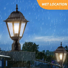Load image into Gallery viewer, Weather-Resistant Garden Post Light with Pier Mount - Cast Aluminium Fixture