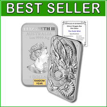 Load image into Gallery viewer, 2018 Perth Mint 1 oz Silver Dragon Series Coin with Certificate of Authenticity