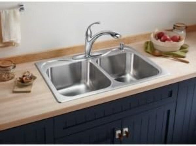 Cylindrical Stainless Steel Soap Dispenser - Easy Installation for 2" Surfaces