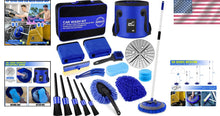 Load image into Gallery viewer, Ultimate 21-Piece Car Cleaning Kit with Non-Slip 62" Brush - Ideal Gift