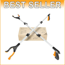 Load image into Gallery viewer, Pro 43-Inch Foldable Grabber Reacher Tool for Seniors - Heavy Duty Pickup Aid