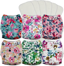 Load image into Gallery viewer, Ultimate Comfort Cloth Diapers - 6 Pack with Athletic Wicking Jersey Lining