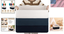 Load image into Gallery viewer, Spacious Gradient Blue Rectangular Basket - Large Storage for Living Spaces
