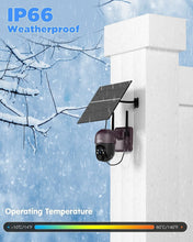 Load image into Gallery viewer, Continuous 4G LTE Surveillance Camera with 20W Solar Panel for Off-Grid Use