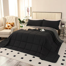 Load image into Gallery viewer, Soft and Fluffy Oversized King Comforter with 8 Corner Tabs - Modern Design
