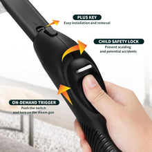 Load image into Gallery viewer, Rolling Canister Steam Cleaner: Fast Heating &amp; 21 Tools for Total Home Cleanup