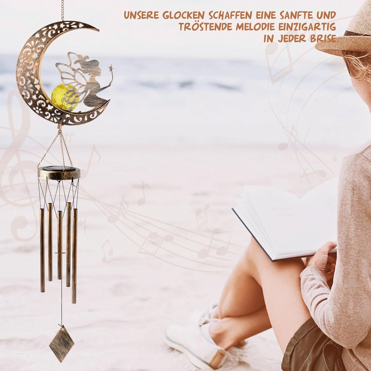 Beautiful Solar-Powered Wind Chimes - Unique Gifts for Birthdays & Celebrations