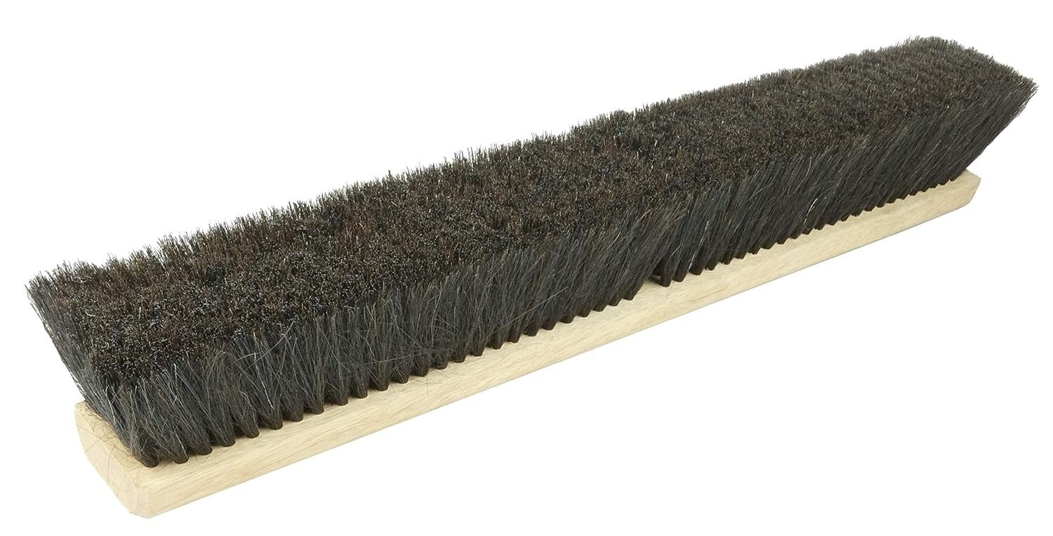 Compact 24-Inch Floor Sweeping Broom - Horsehair Bristles for Optimal Cleaning