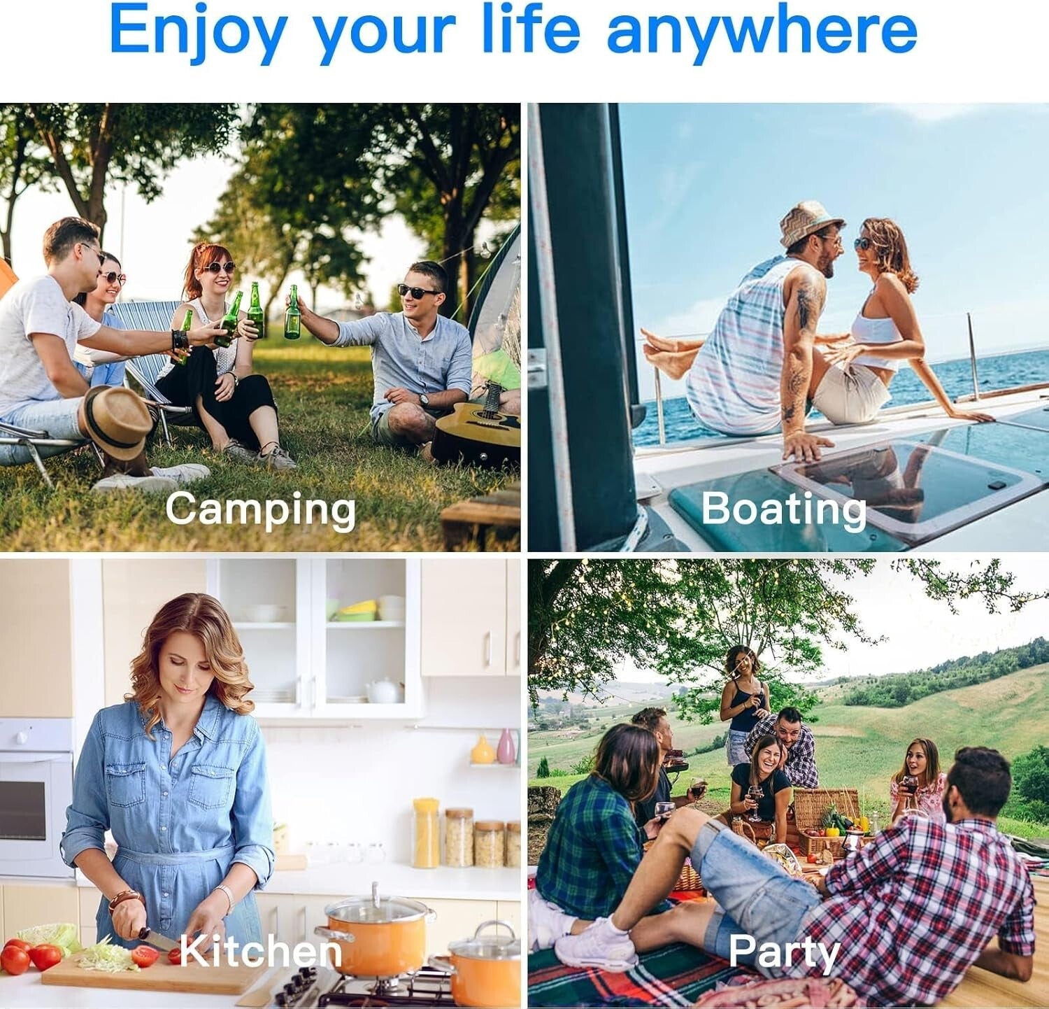 Versatile 80 Quart Car Fridge with App Control - Ideal for Camping and Travel