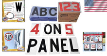 Load image into Gallery viewer, Versatile 4" Sign Letters on 5" Flex Panels - 270+ Assorted Characters Included